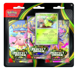 Pokemon Mega Evolution Perfect Order 3-Pack Blister Pack - 24 Pack Box